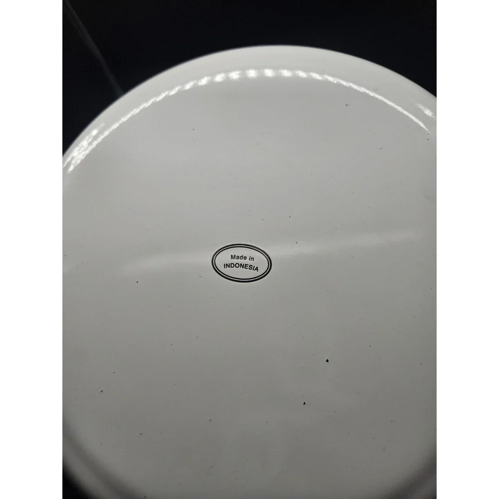 Vintage Enamelware Apple & Grape Medium Sauce Pan